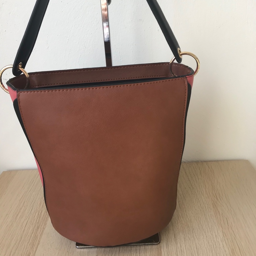 INC Ajae Colorblocked Bucket Bag